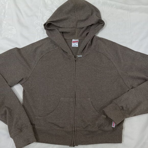 Soffe Brown Youth Classic Hoodied Pull Over Sweatshirt LIght Weight Size Med New - Picture 2 of 9